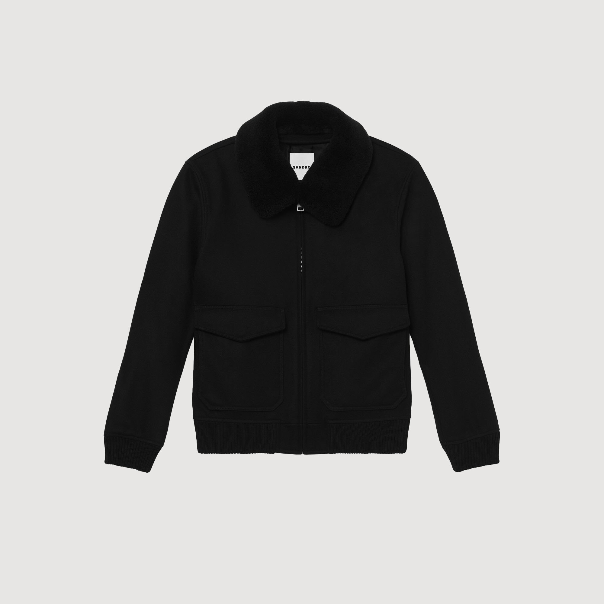 Blouson aviateur col mouton