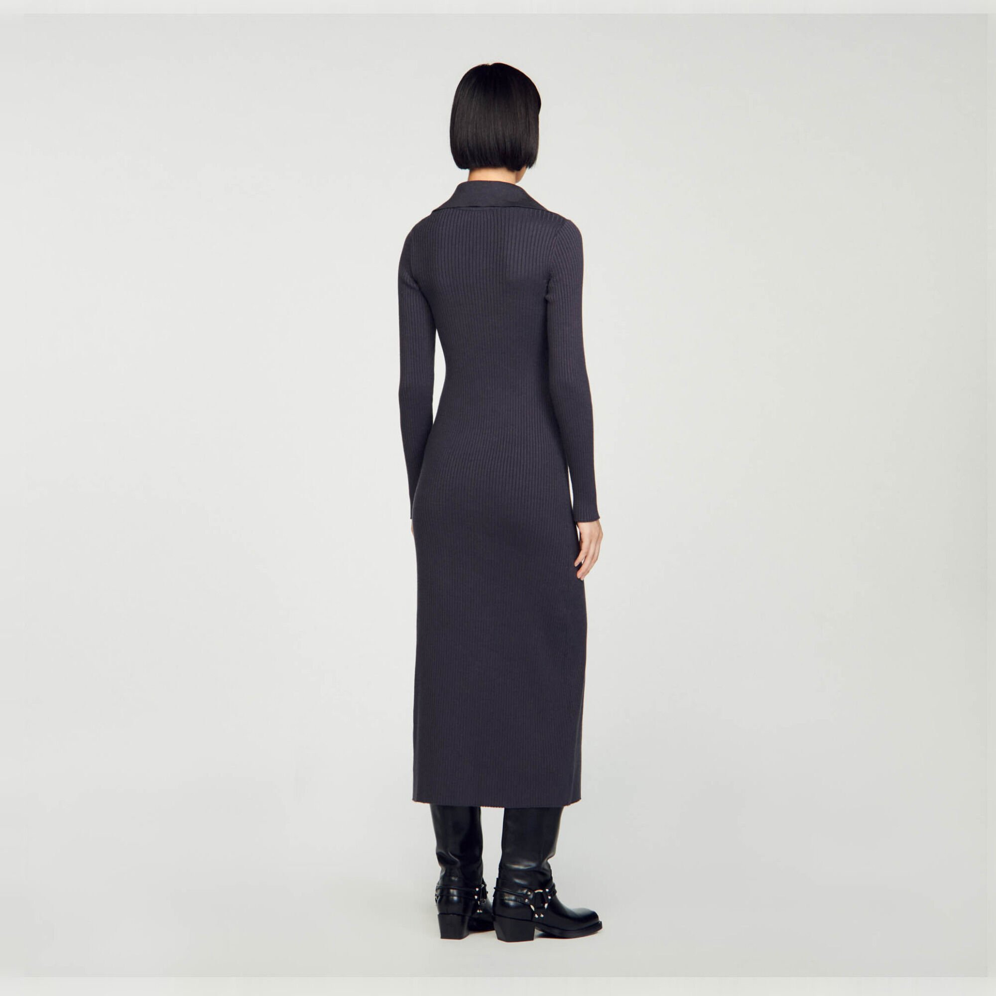 Robe longue en maille