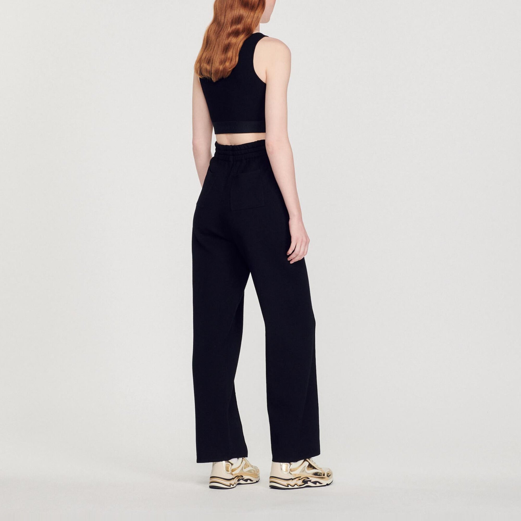 Pantalon oversize en maille