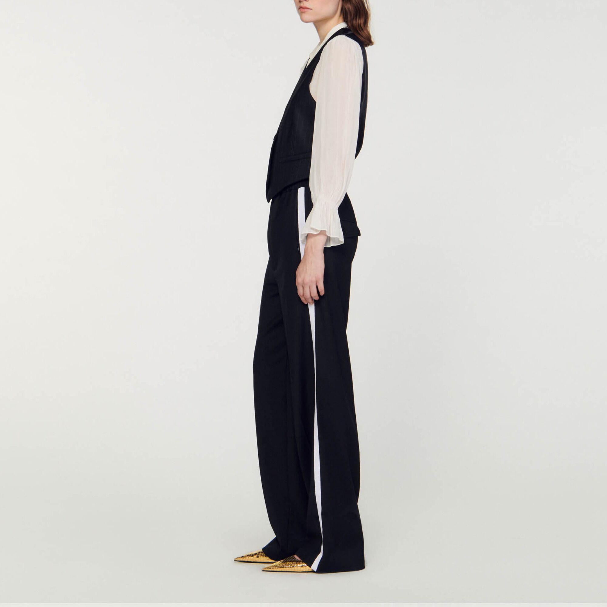 Veston à fines rayures