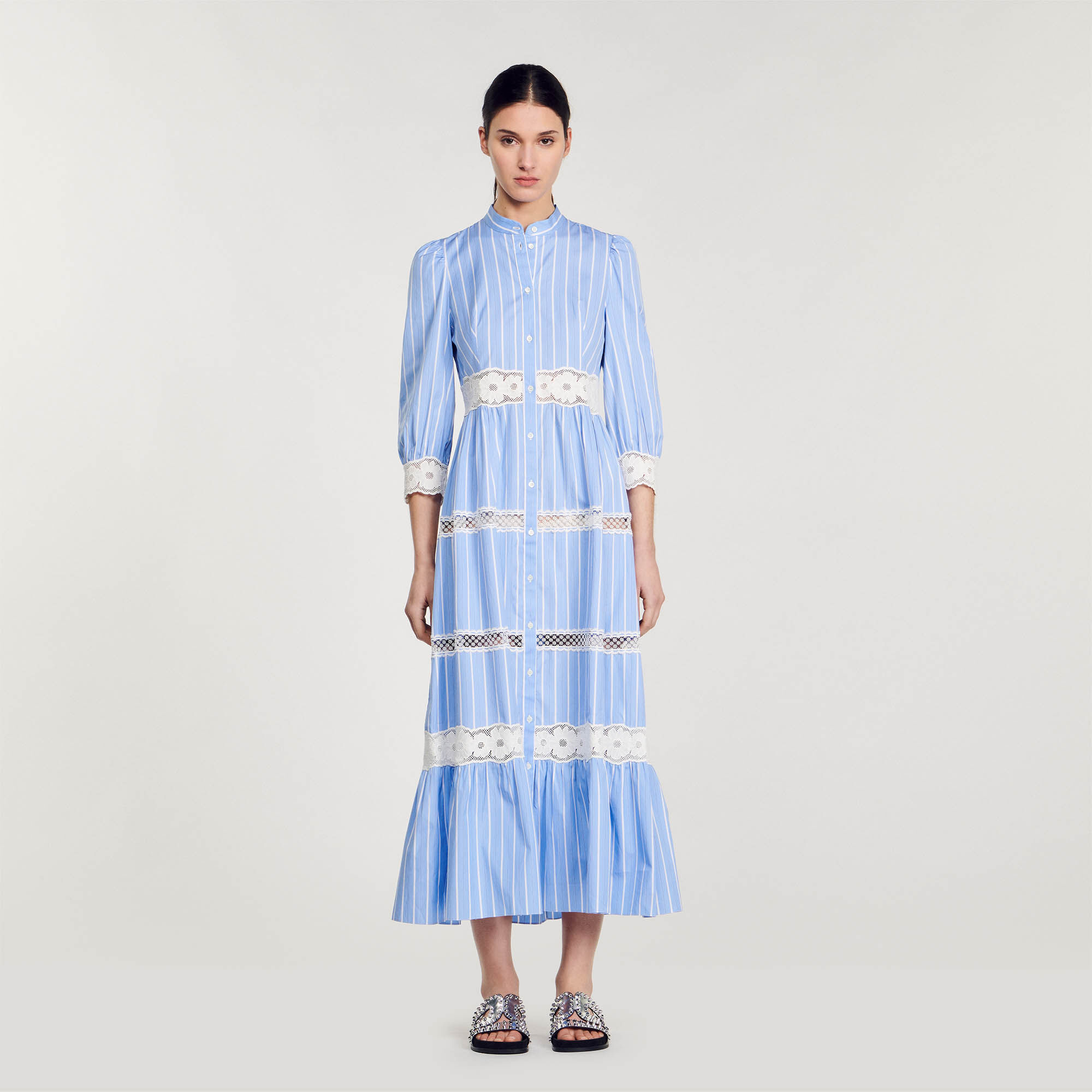 Robe sandro bleu outlet