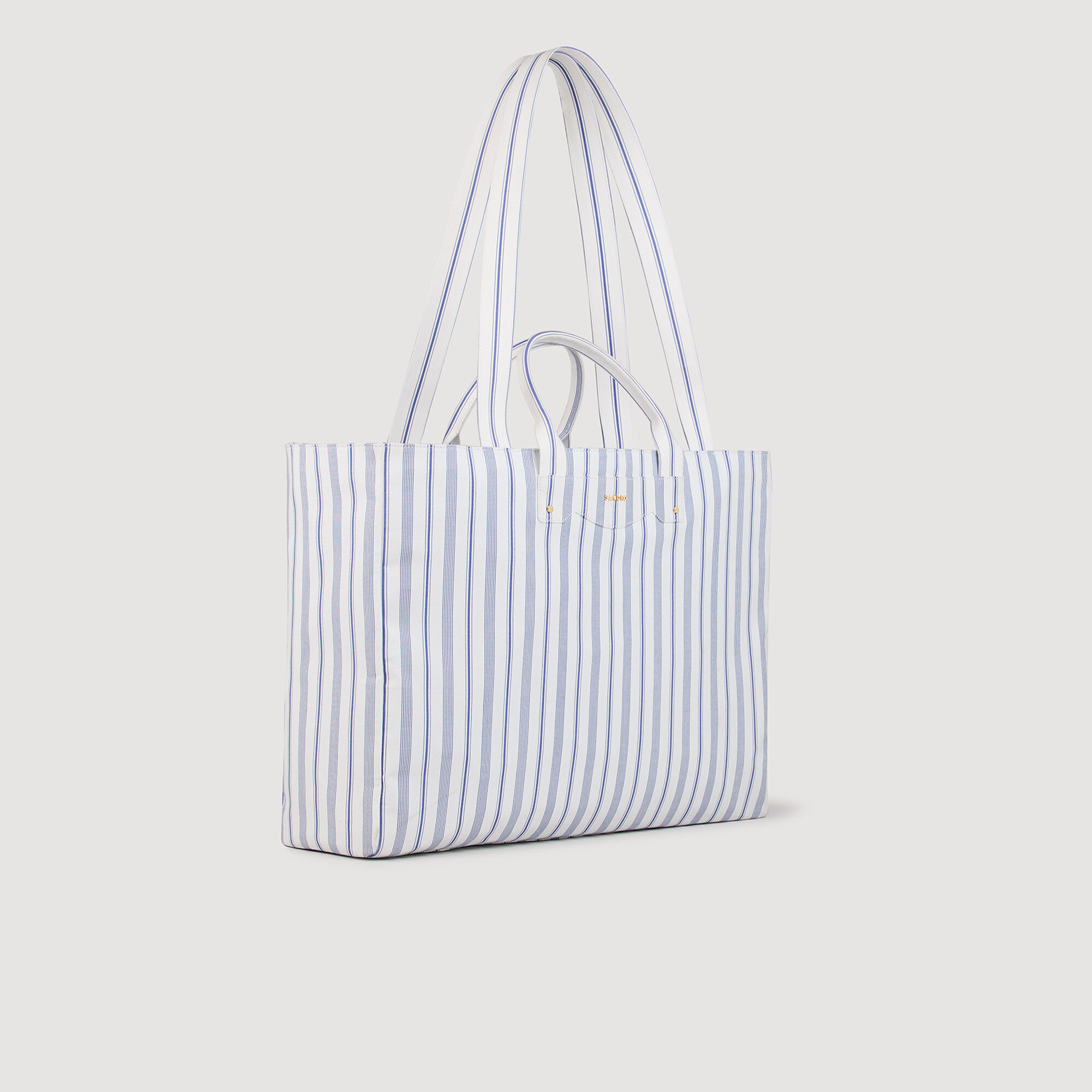 Sac cabas en toile à rayures