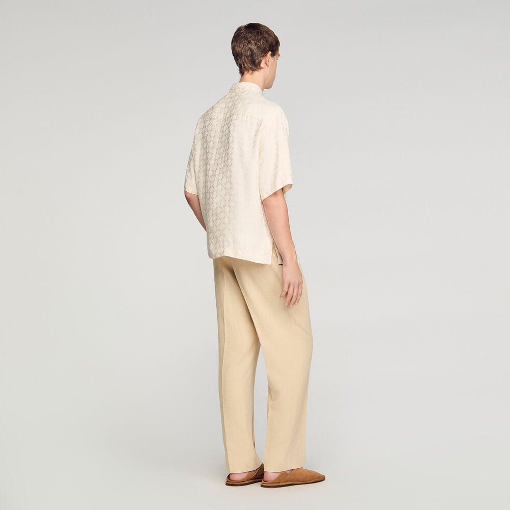 Sandro Chemise fluide square Cross – blanc – vue 5