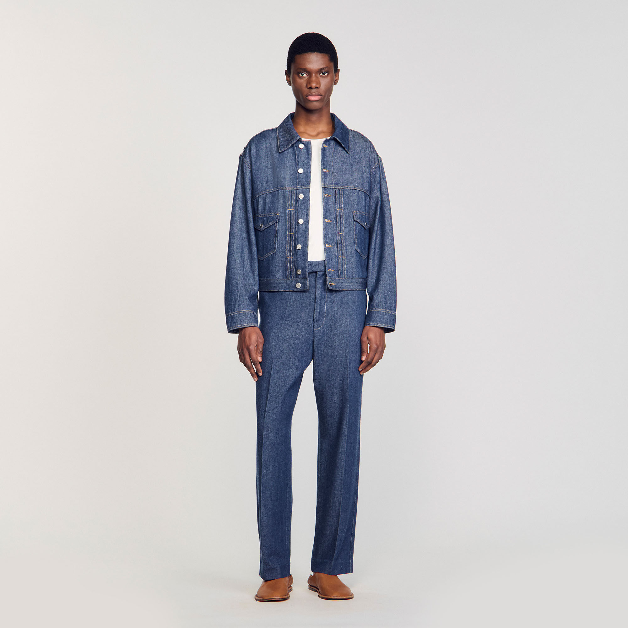 Blouson en chambray