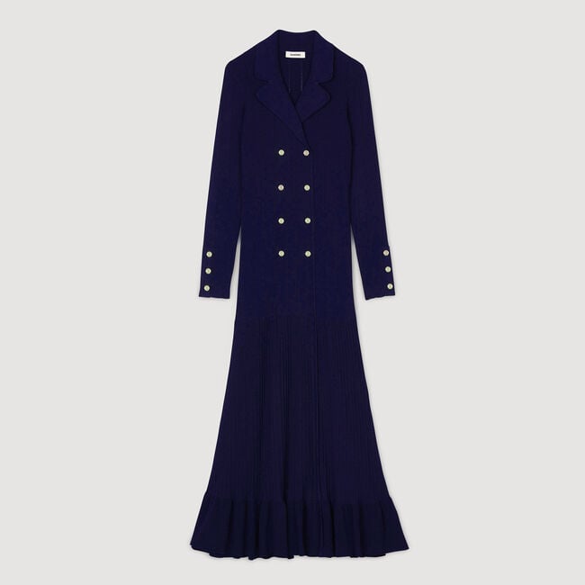 Robe longue en maille