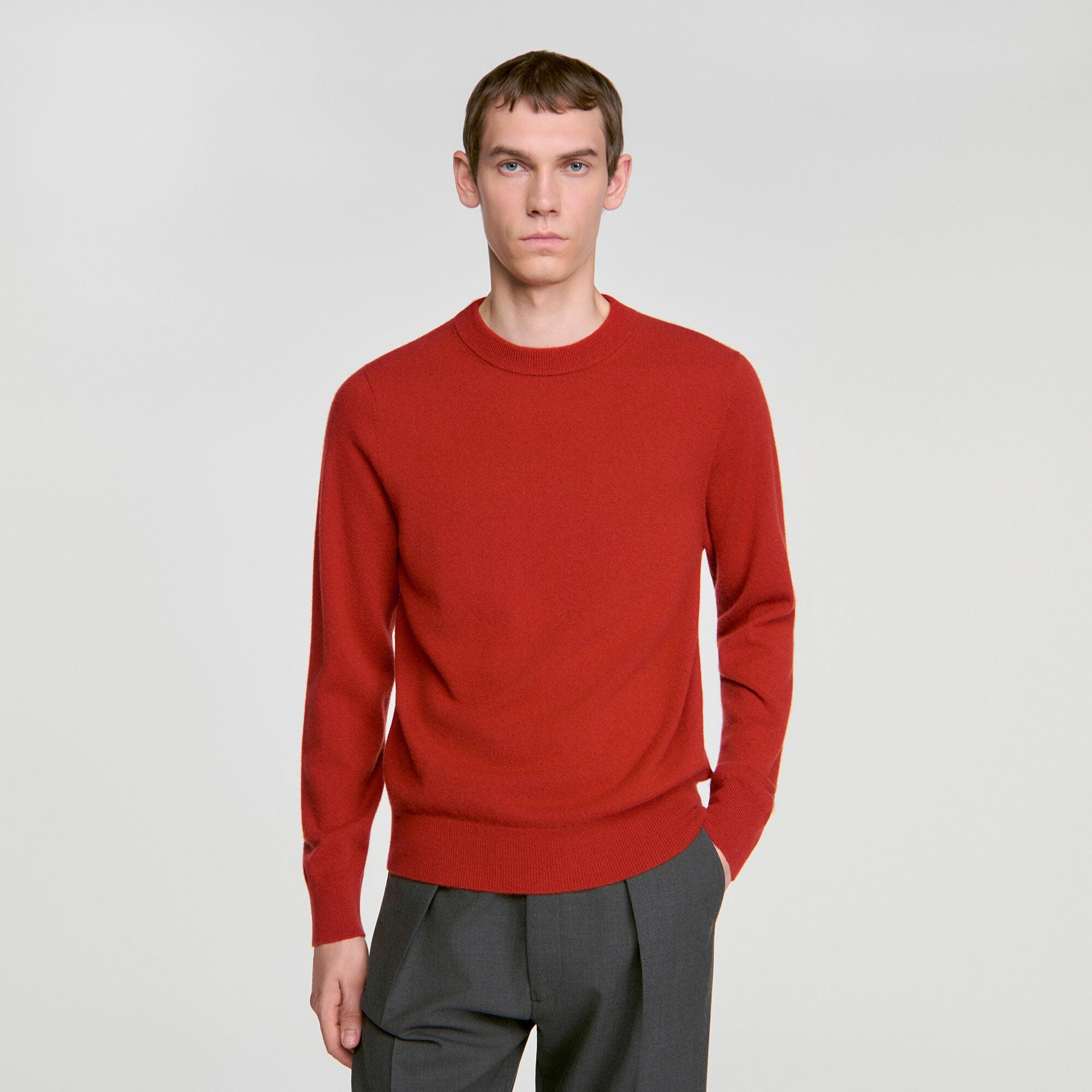 Pull en cachemire col rond - Mixte | Sandro Paris