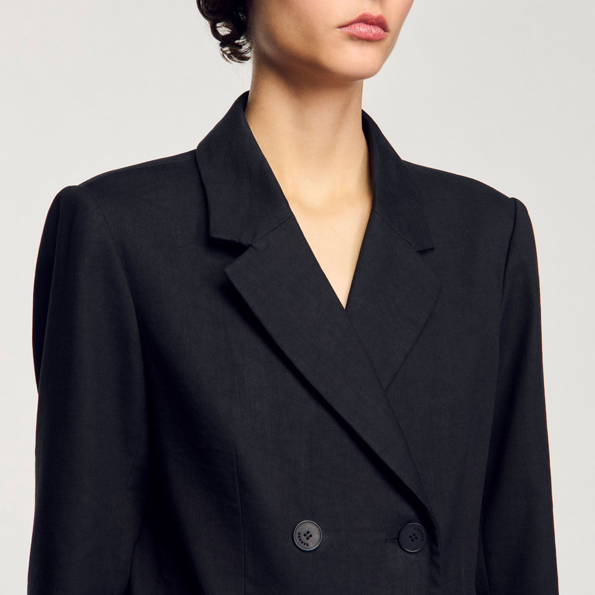 Veste de costume à boutonnage croisé 