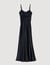 Robe longue satinée 