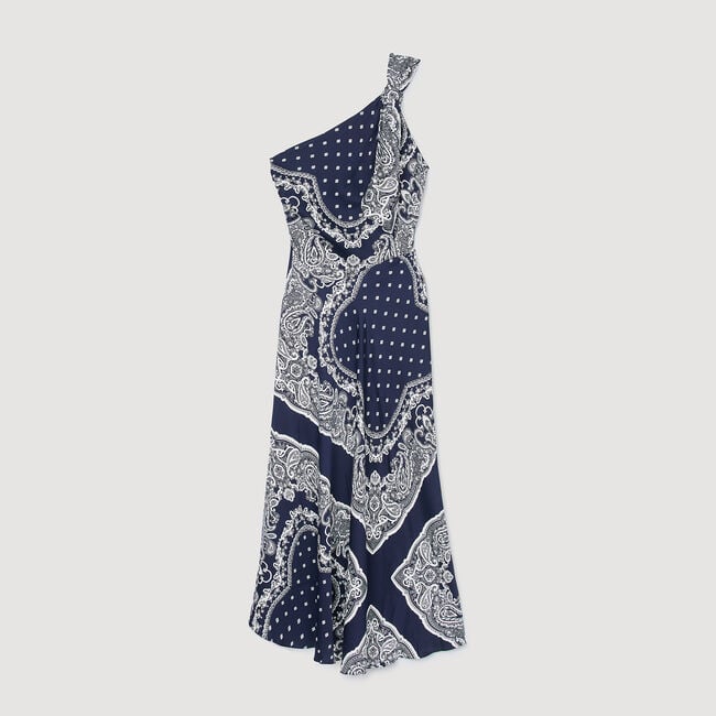 Robe longue à imprimé bandana 