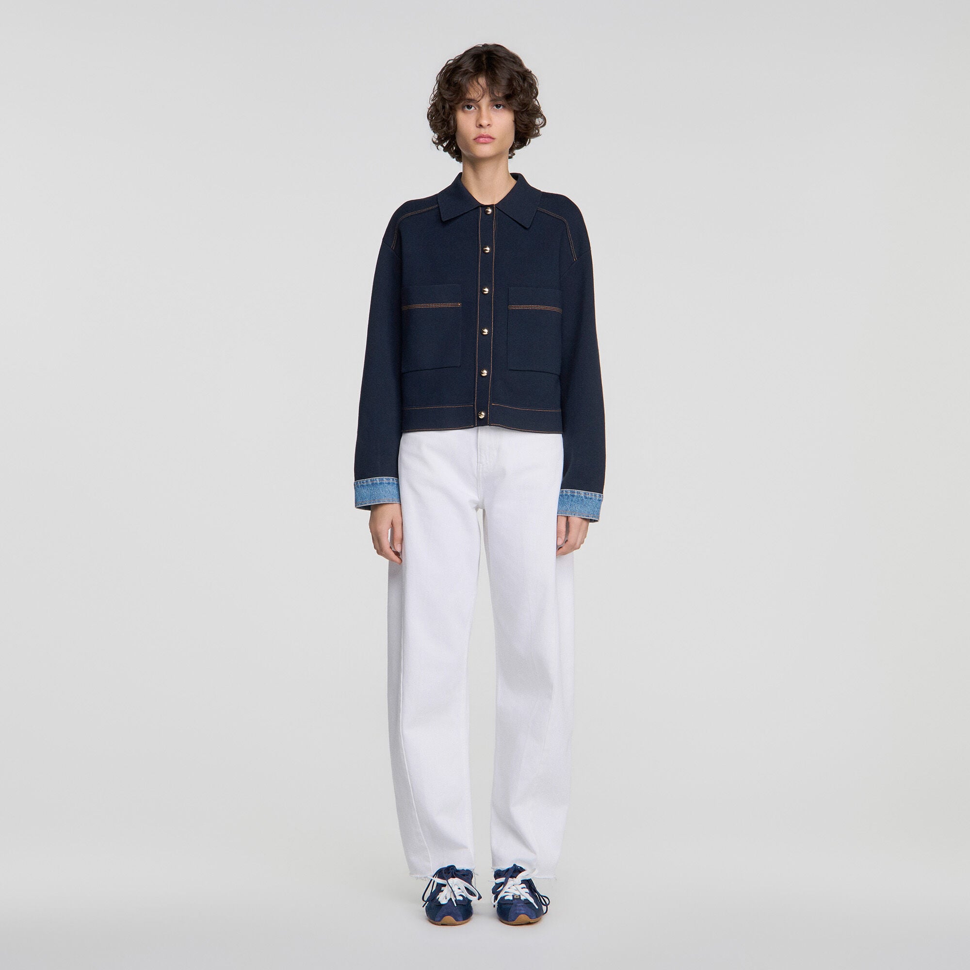 Cardigan effet veste - Femme | Sandro Paris