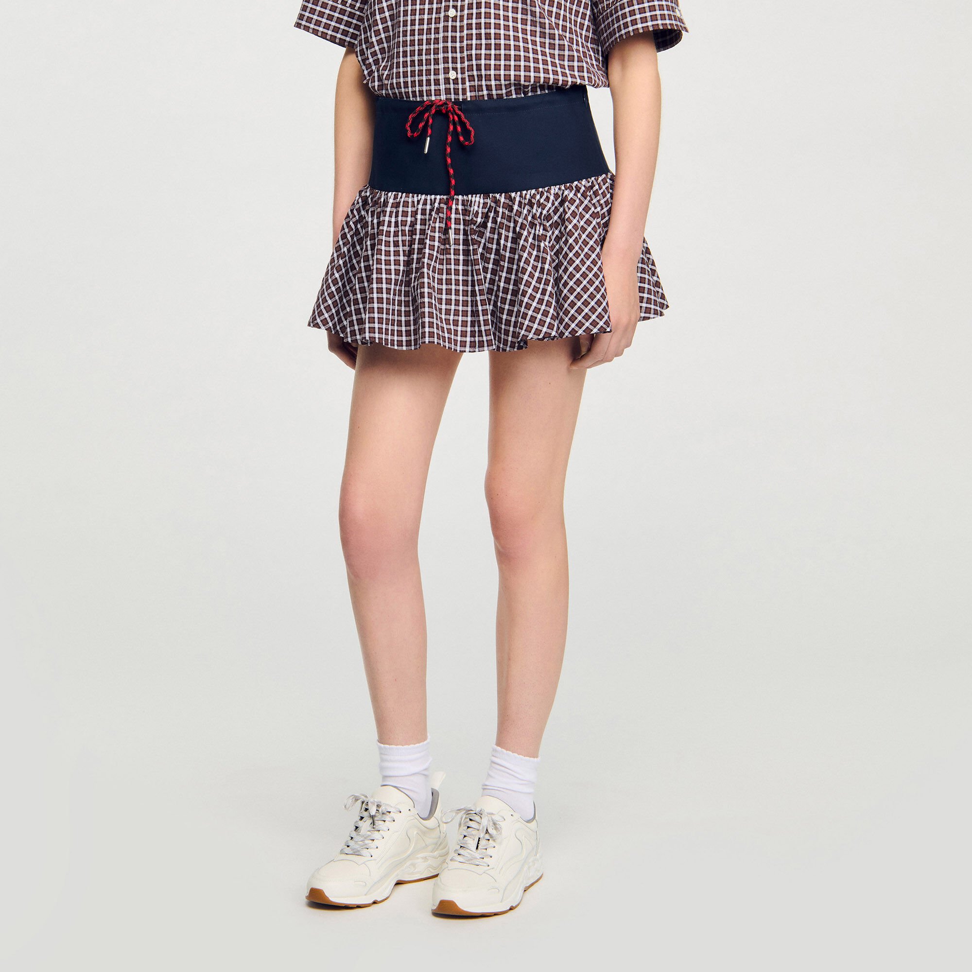 Jupe short à carreaux