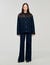 Blouson en denim et en cuir