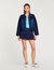 Cardigan à détail denim