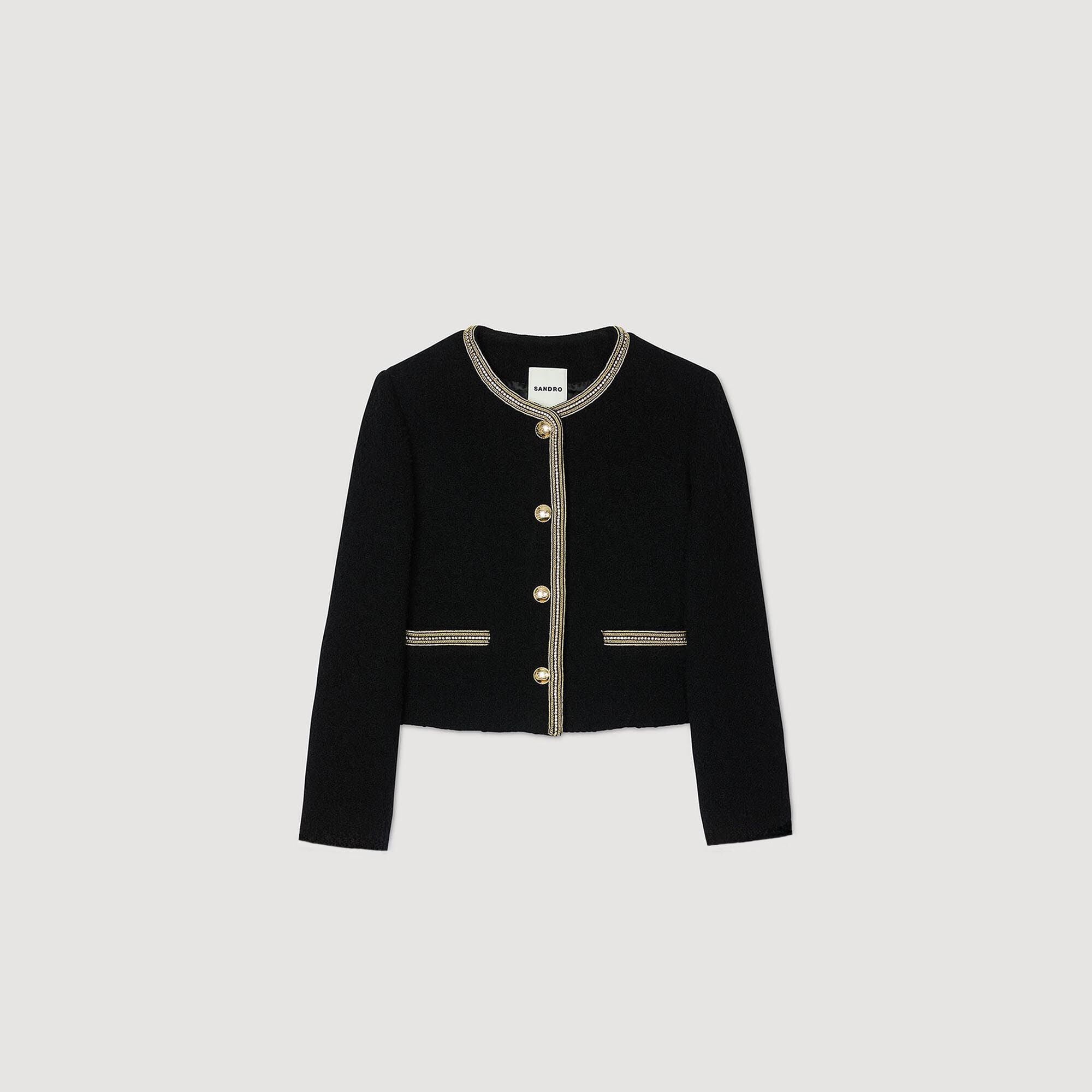 Veste courte en tweed - Femme | Sandro Paris