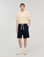 Short en coton à taille élastiqué