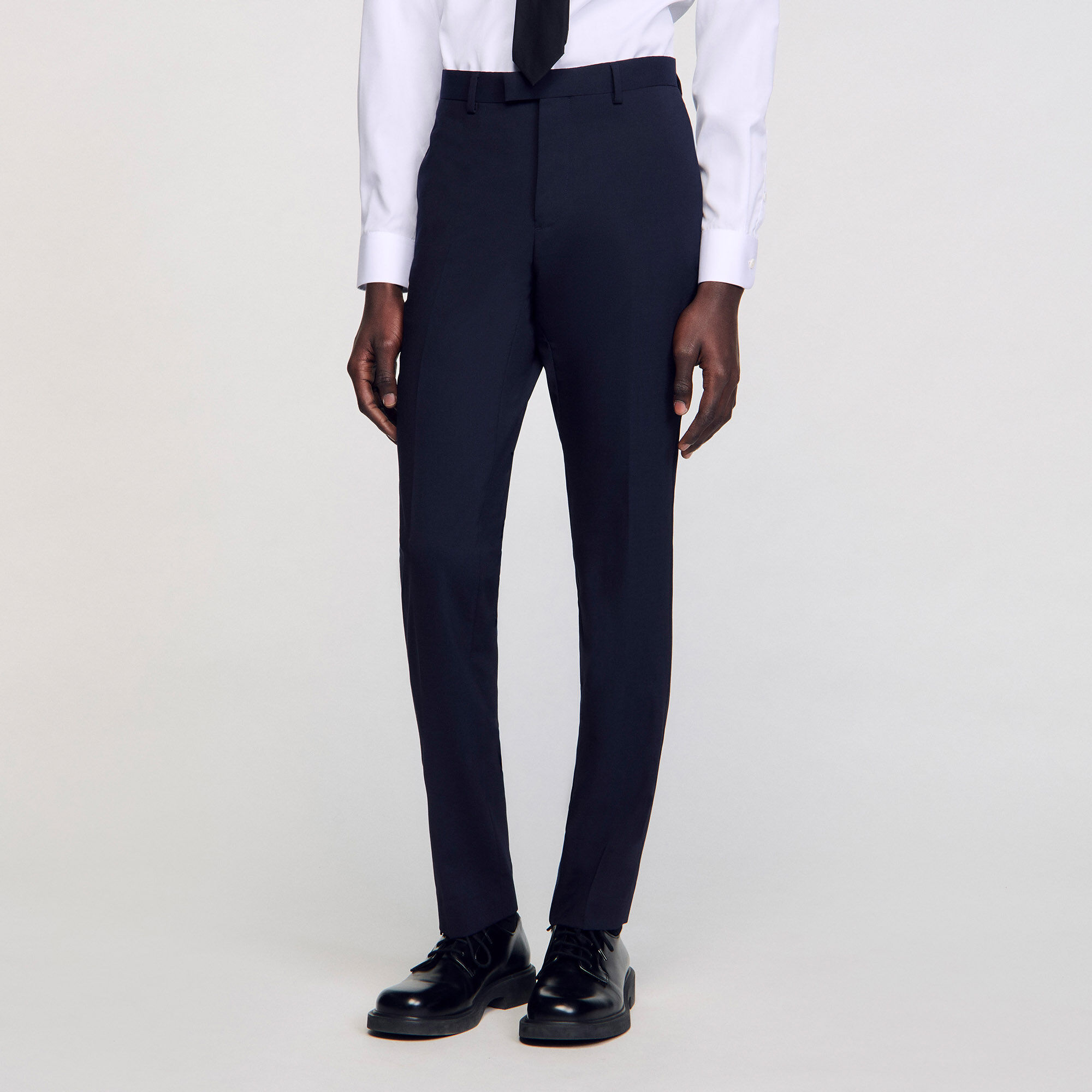 Pantalon de costume classique en laine