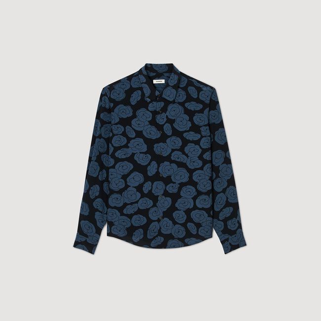 Chemise imprimé camélias