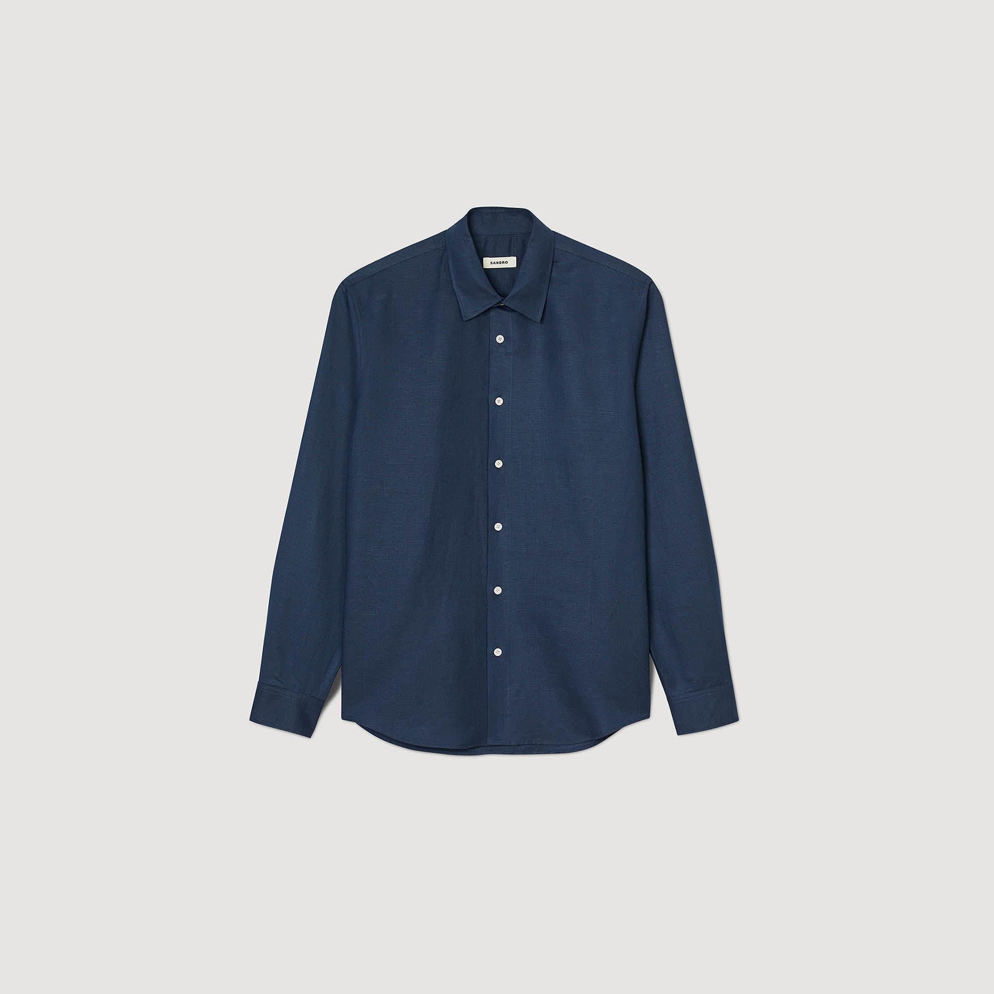 Chemise en coton et lin 