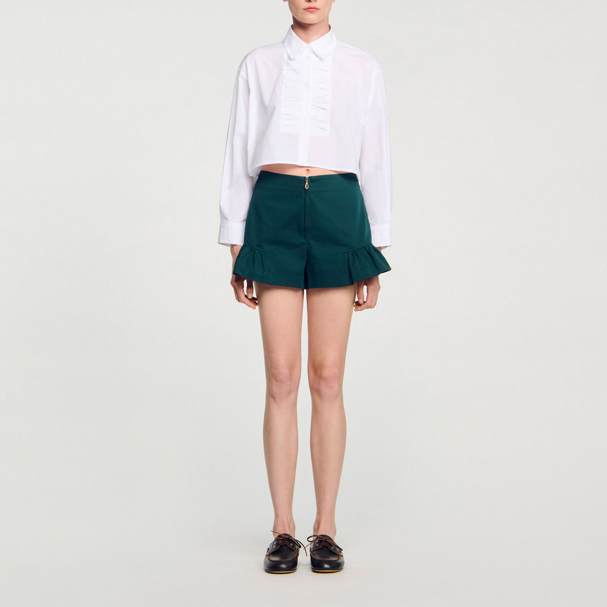 Short &agrave; volants - Femme | Sandro Paris