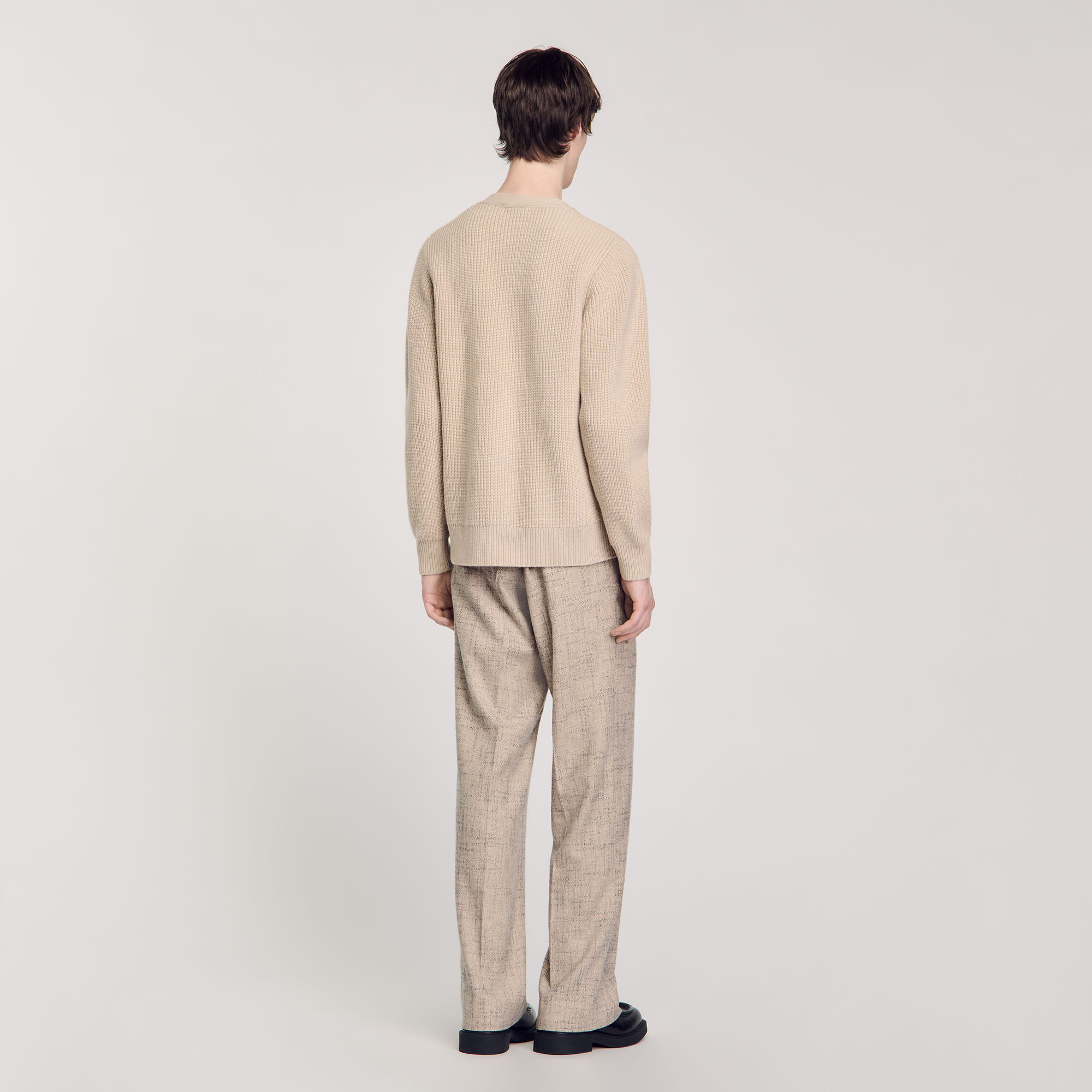 Cardigan en maille côtelée