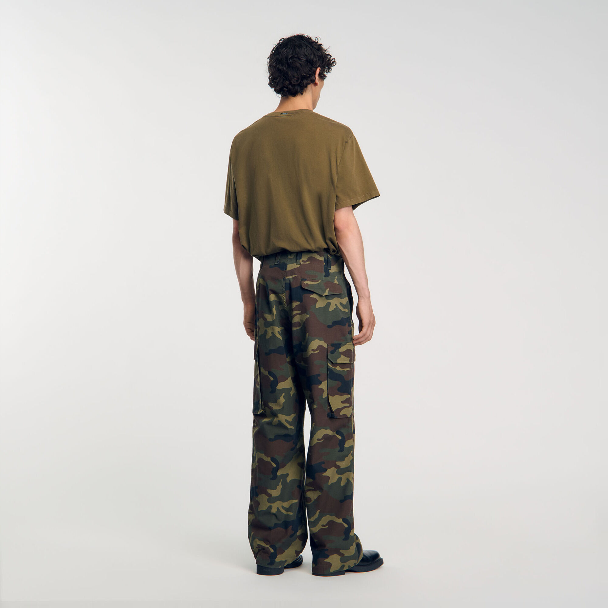 Pantalon cargo camouflage - Homme | Sandro Paris