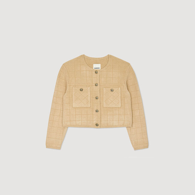 Veste courte en maille