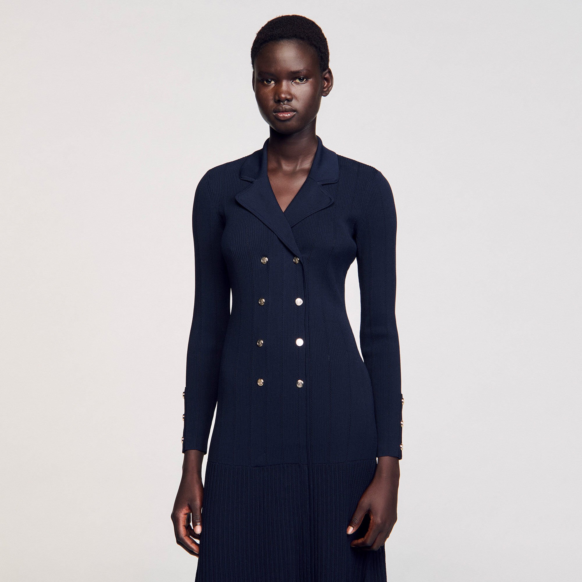 Robe longue en maille