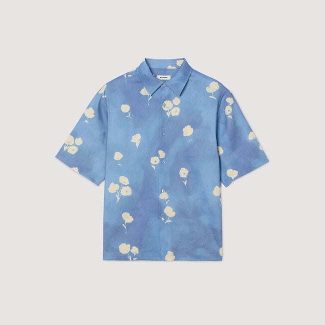 Chemise à imprimé fleur