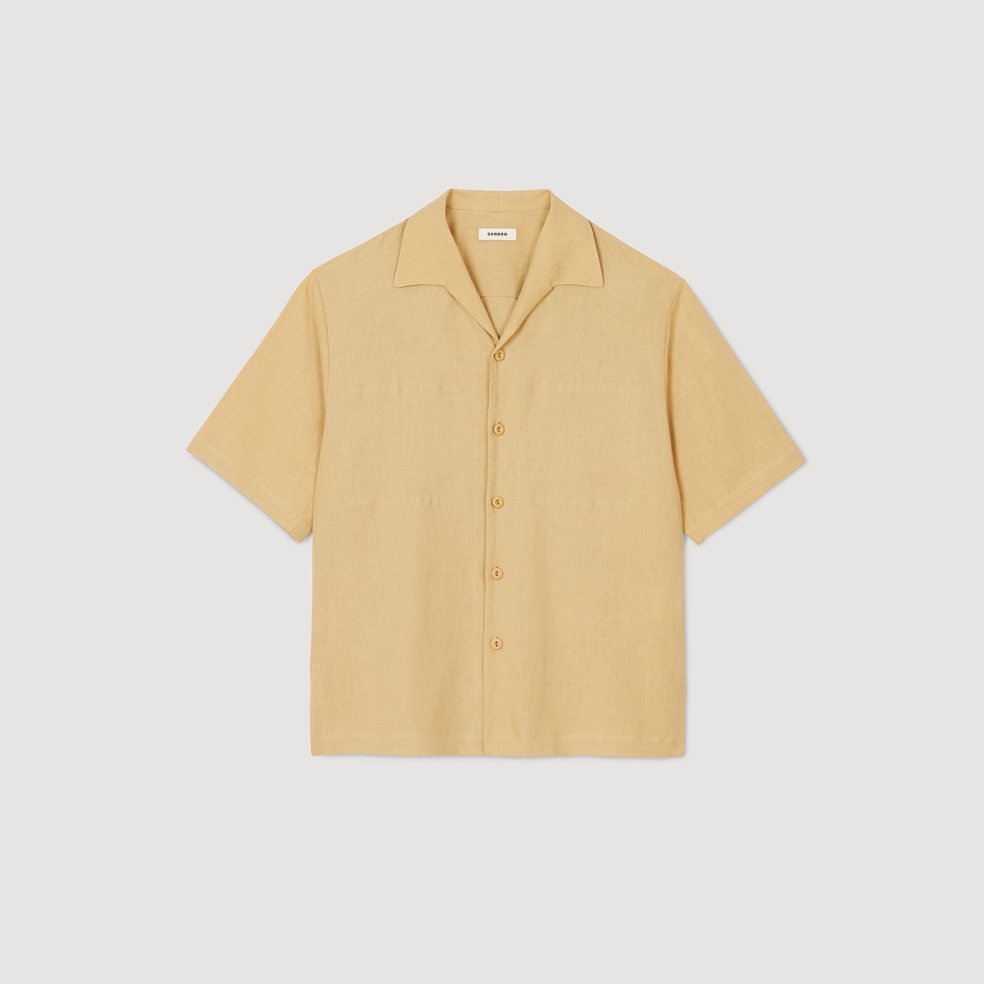 Chemise en coton et lin