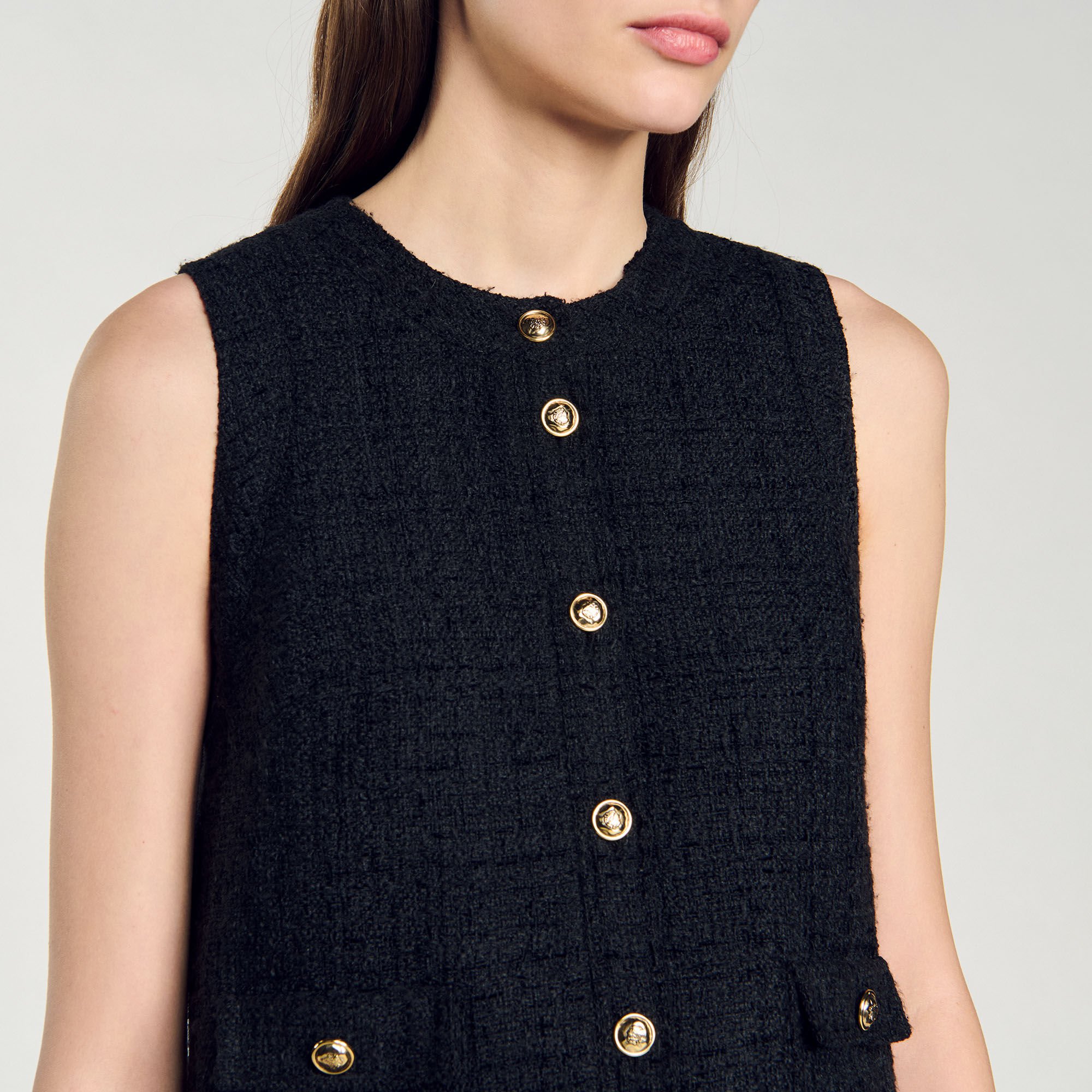 Robe courte en tweed