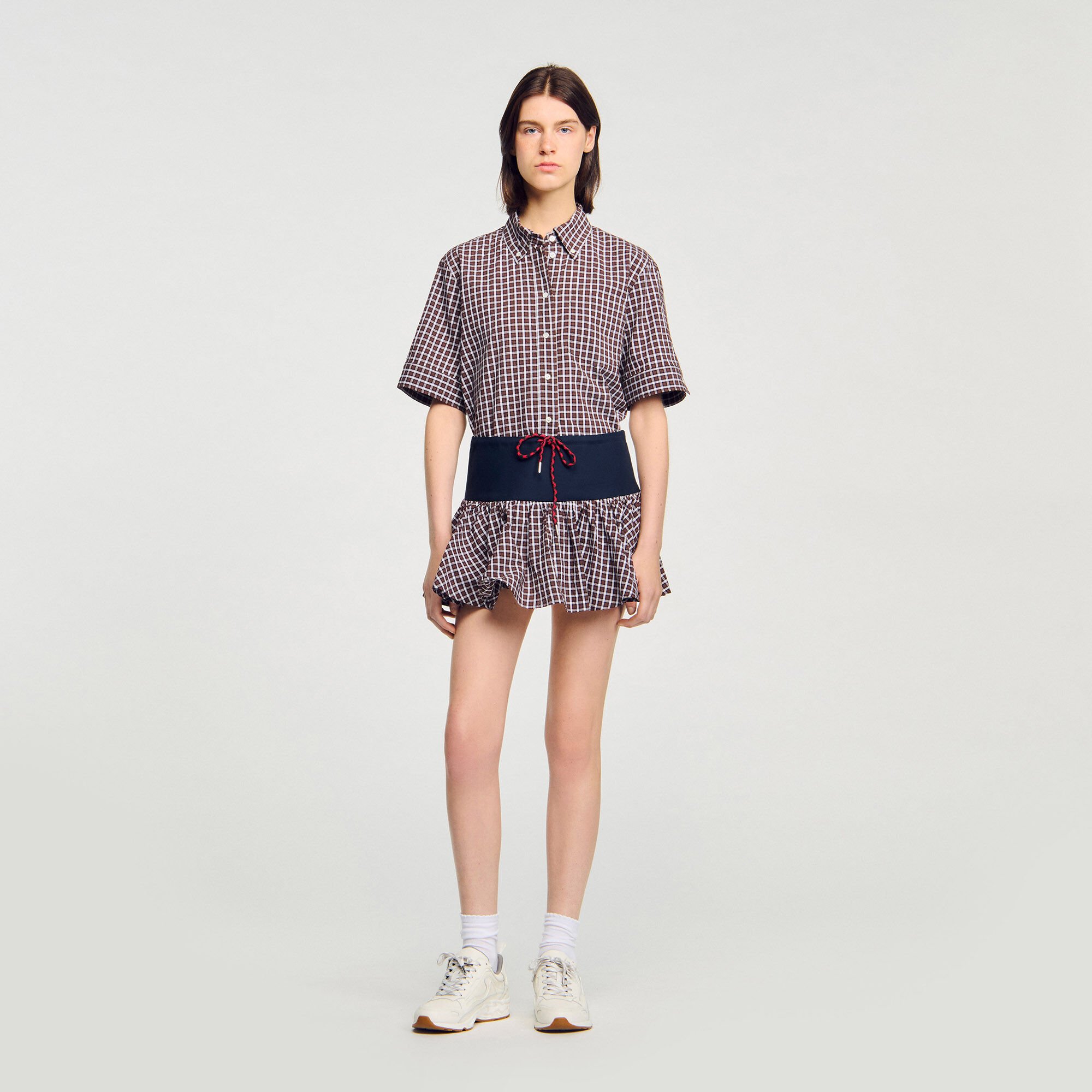 Jupe short à carreaux