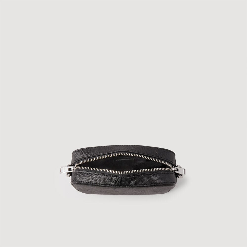 Sandro Petit sac en cuir reconstitué – Noir – vue 6