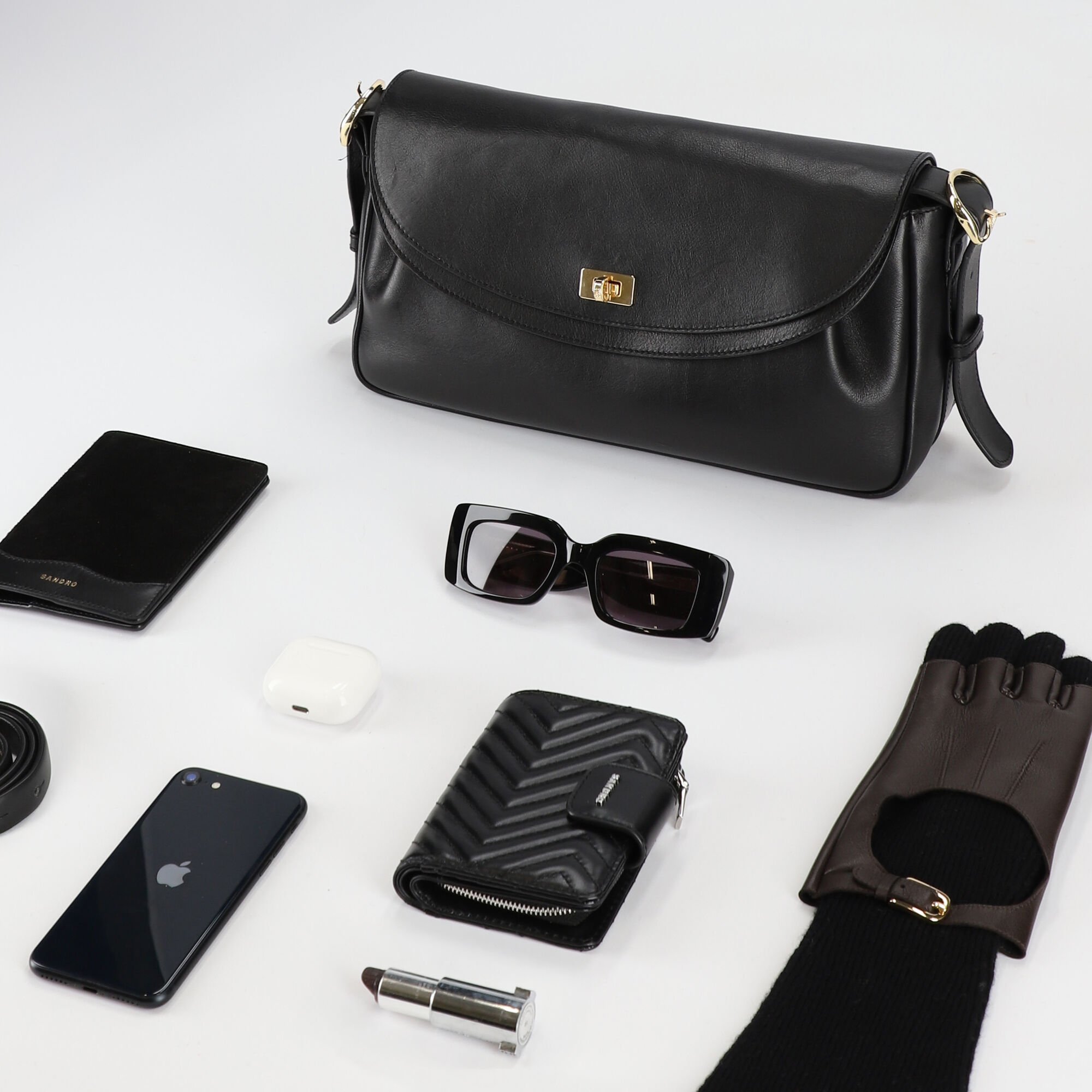 Sac en cuir lisse Le Mambo