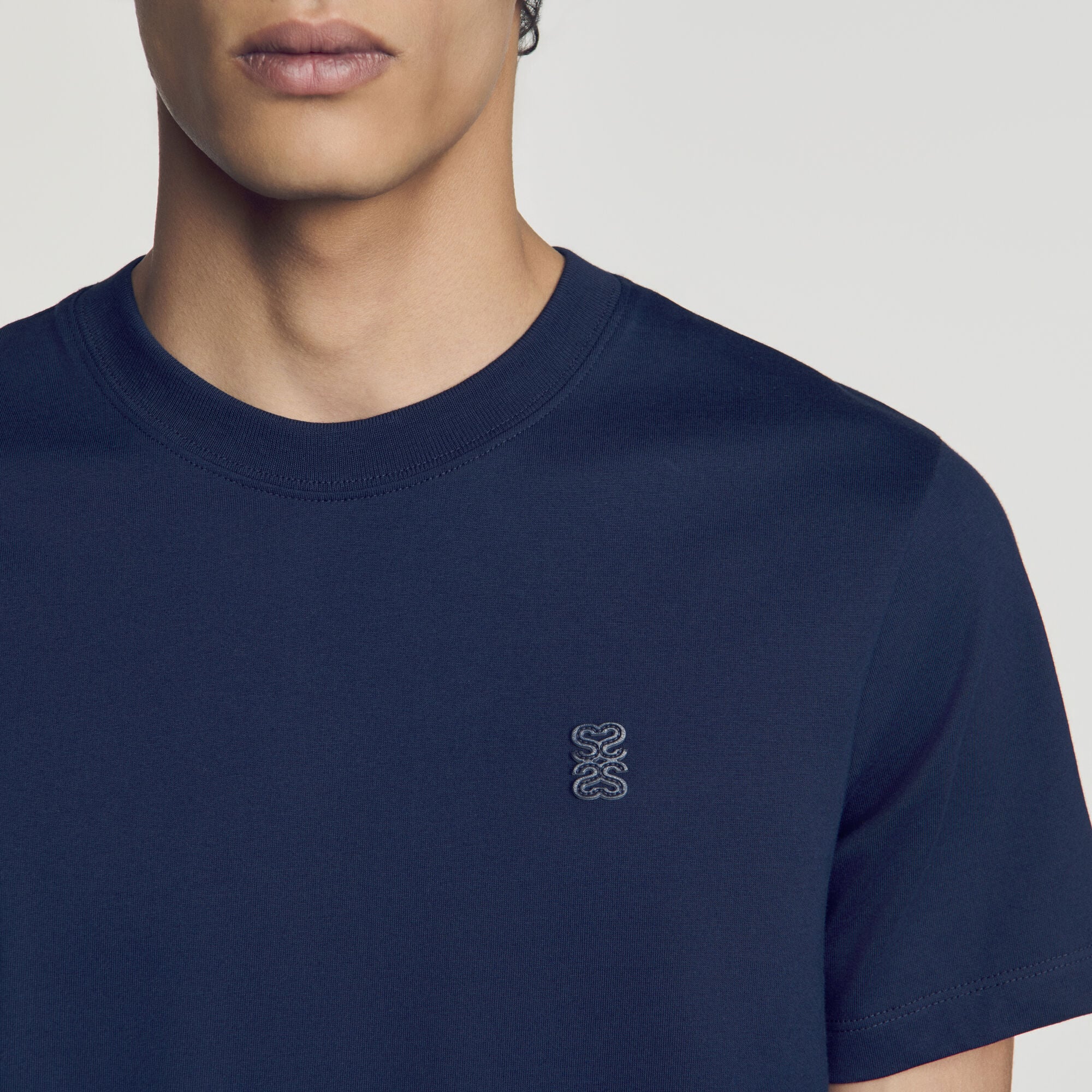 T-shirt en coton &agrave; logo