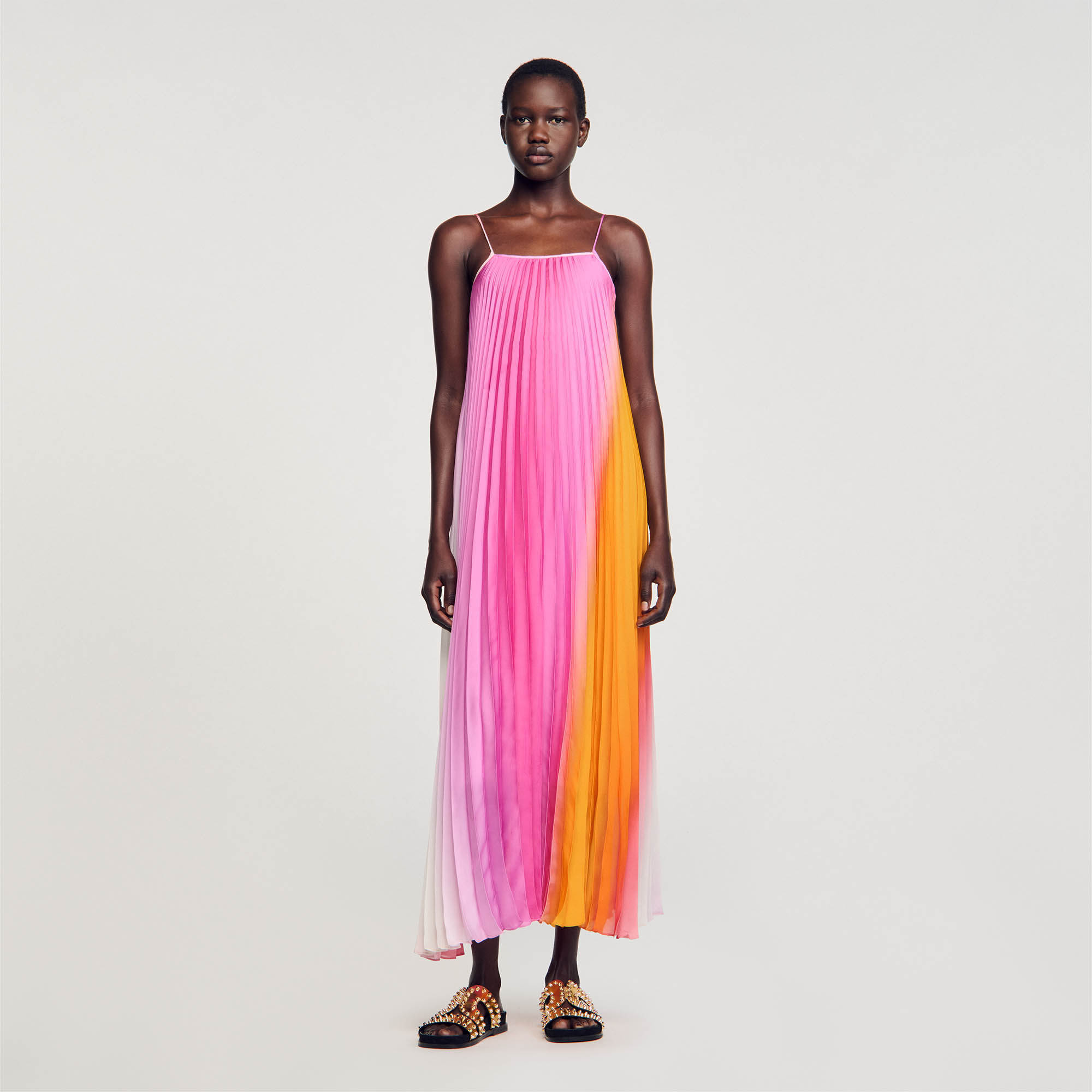 Robe longue plisse soleil