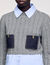 Pull court en laine et cachemire