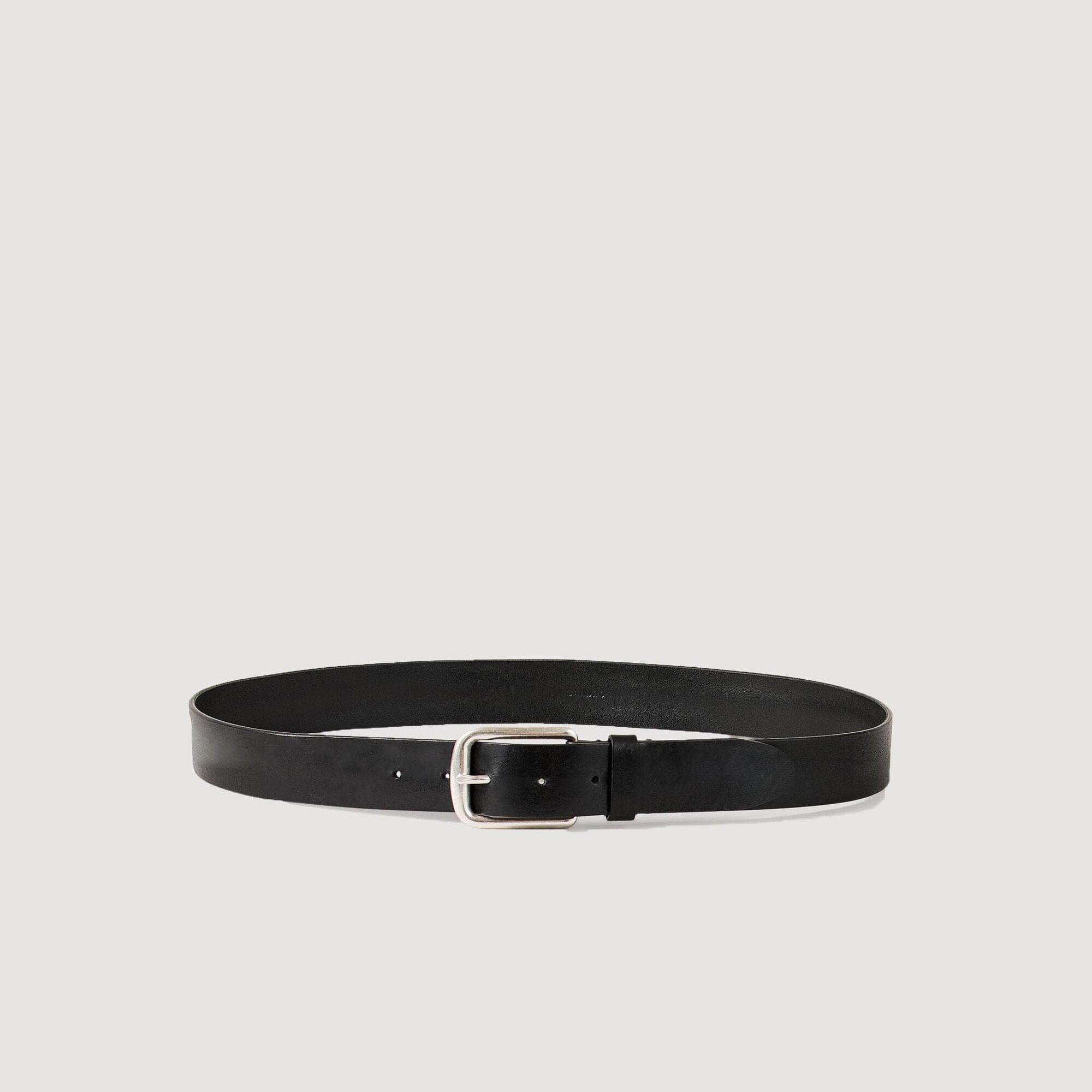 Ceinture en cuir v&eacute;g&eacute;tal - Homme | Sandro Paris