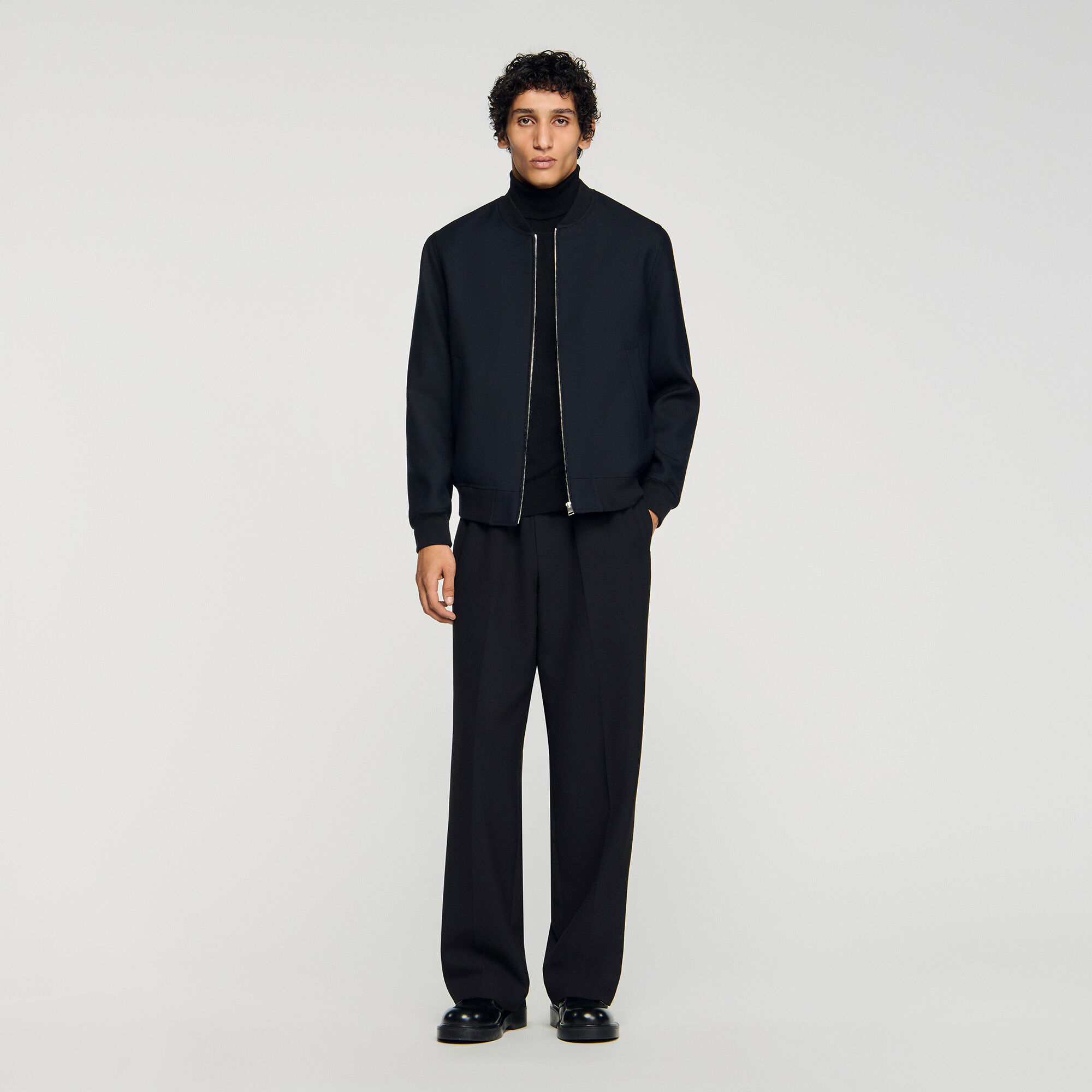 Blouson teddy en laine