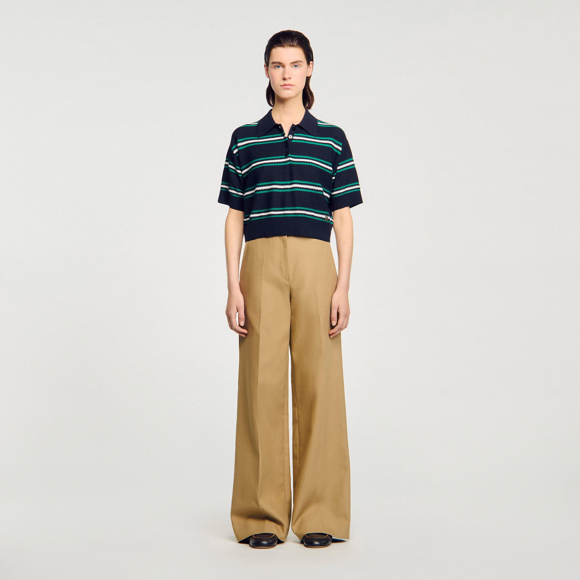 Pull à col polo