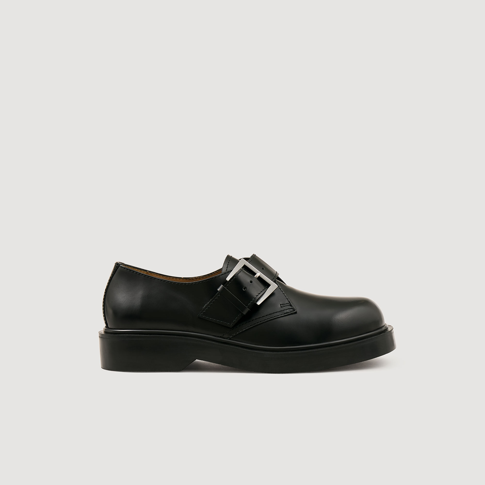 Derbies en cuir glacé