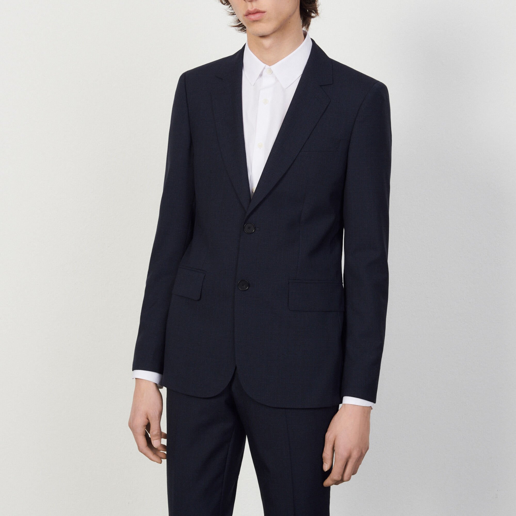 Veste de costume en laine vierge