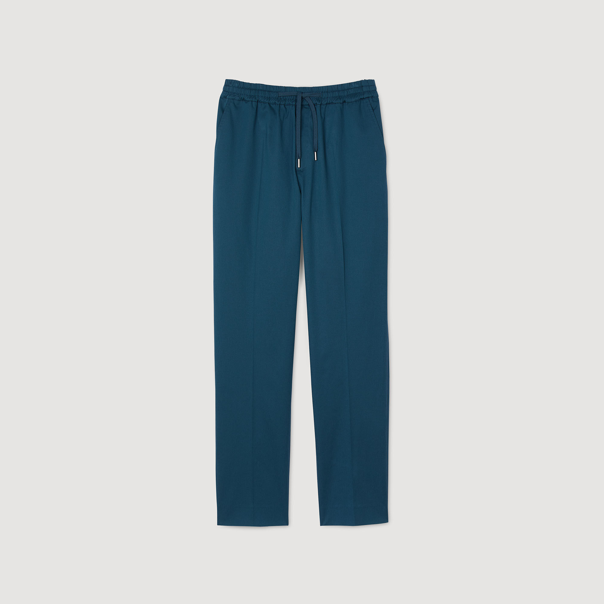 Pantalon droit élastiqué