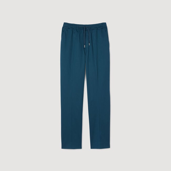 Pantalon droit élastiqué