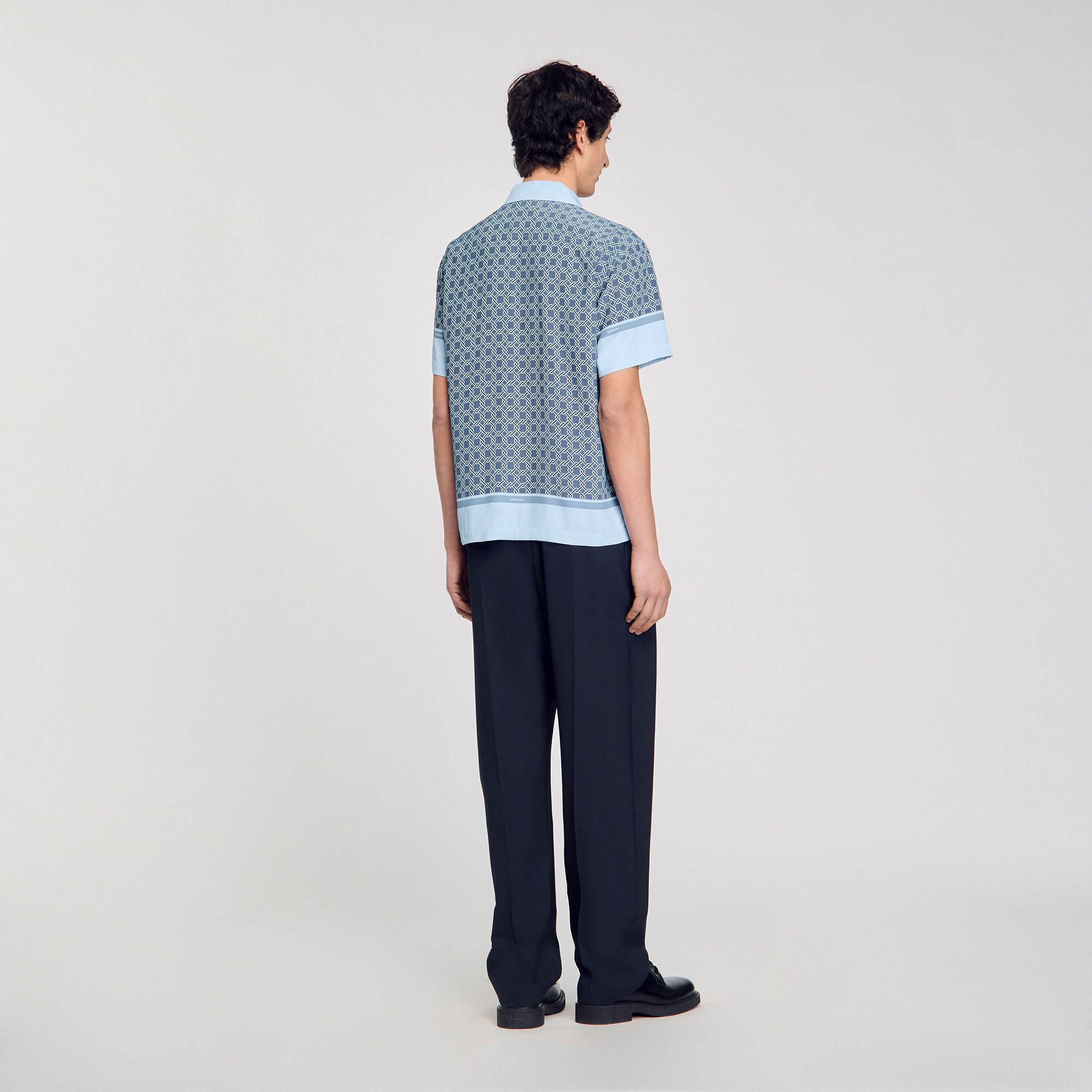 Chemise imprimée à manches courtes