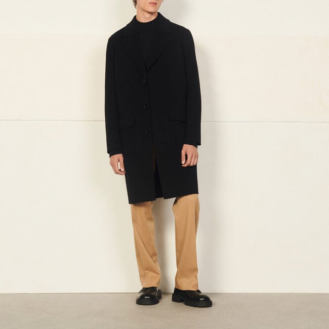 Manteau en laine double face
