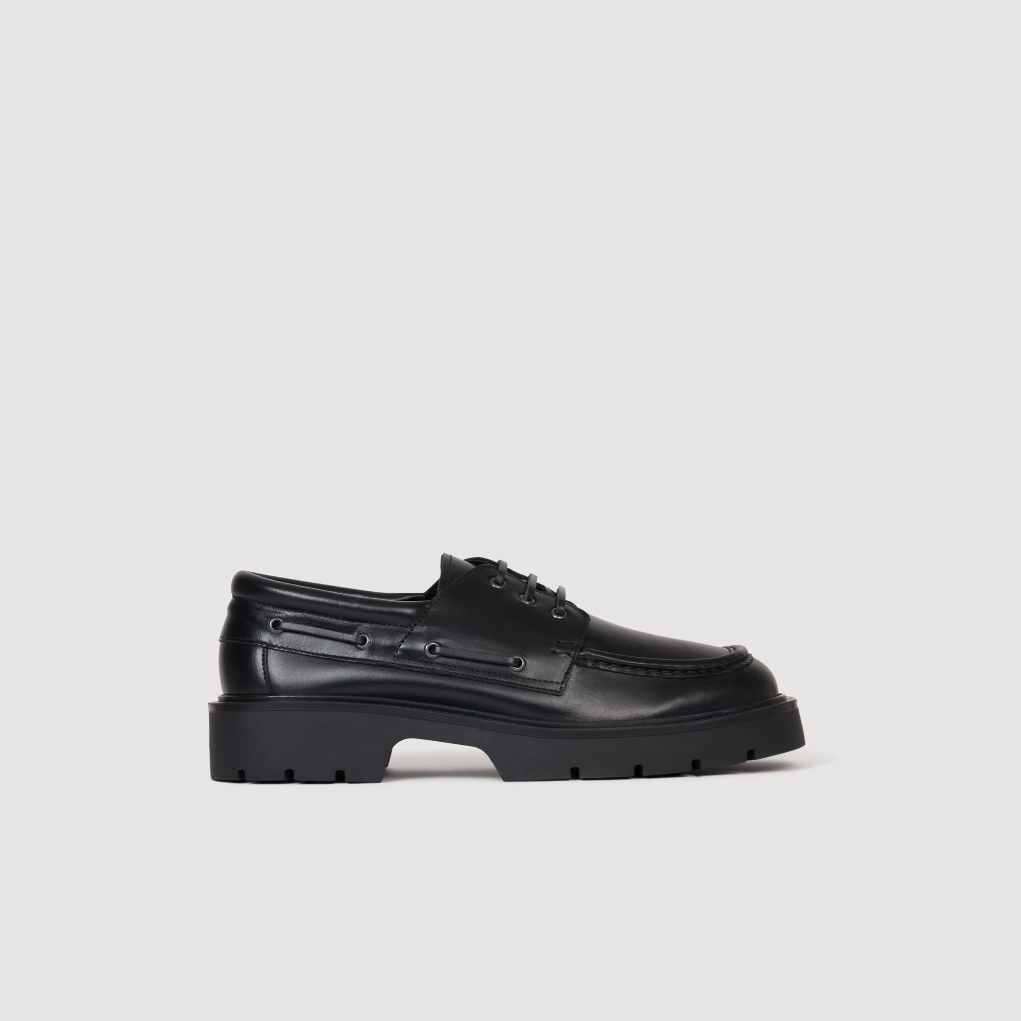 Chaussures bateau en cuir 