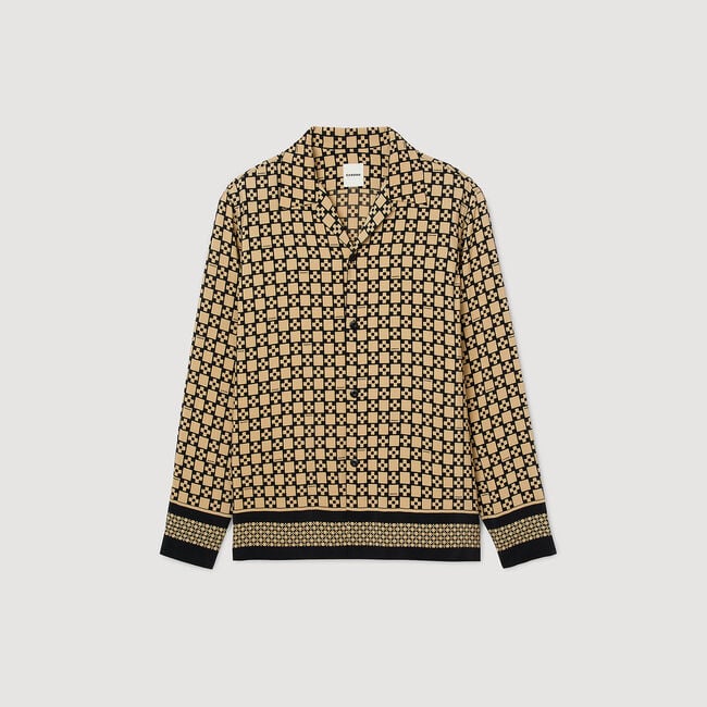 Chemise fluide imprimé Square Cross
