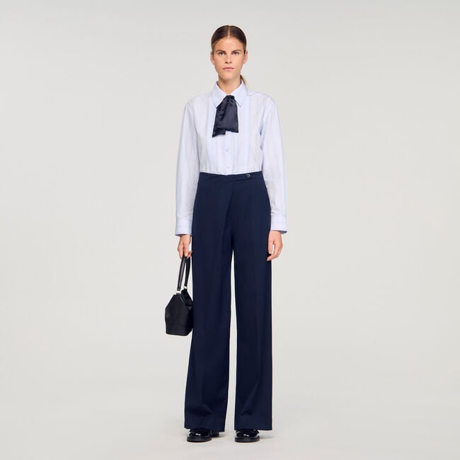 Pantalon droit asymétrique