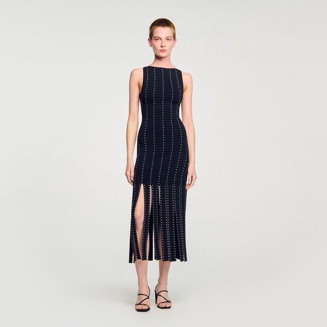 Robe longue à franges