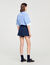 Short de tailleur à plis